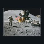 moon landing apollo 15 lunar module nasa 1971 postcard<br><div class="desc">moon landing apollo 15 lunar module nasa 1971</div>