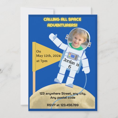 Moon landing Astronaut Invitation