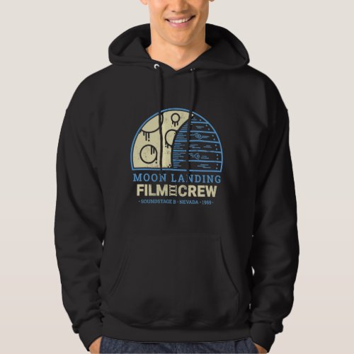 Moon Landing Conspiracy Film Crewpng Hoodie