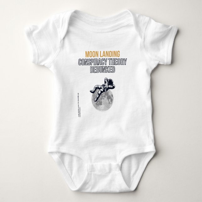 Moon Landing Conspiracy Theory  Baby Bodysuit (Front)
