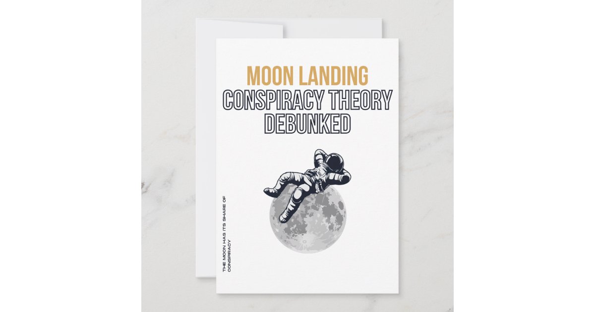 Moon Landing Conspiracy Theory Invitation Zazzle