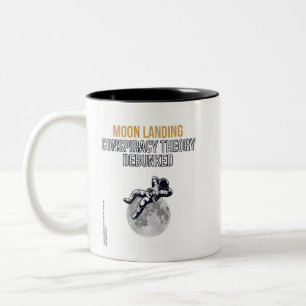 Moon Landing Conspiracy Theory Two-Tone Coffee Mug