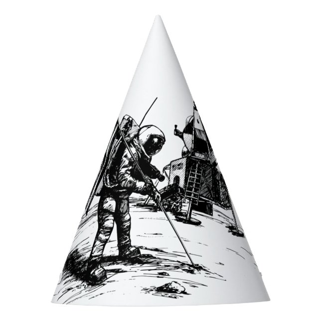 Moon Landing Party Hat (Front)