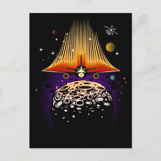 Moon Landing Postcard (Front)