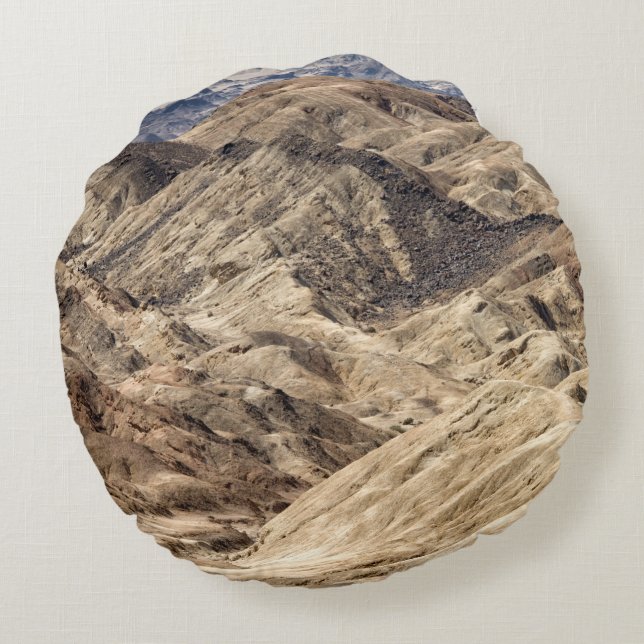 Moon Landscape Round Pillow (Back)