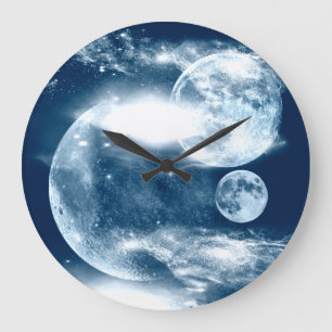 Moon Large Clock
