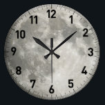 Moon Large Clock<br><div class="desc">High resolution photo of the Moon.</div>