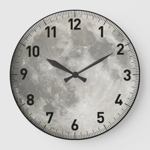Moon Large Clock