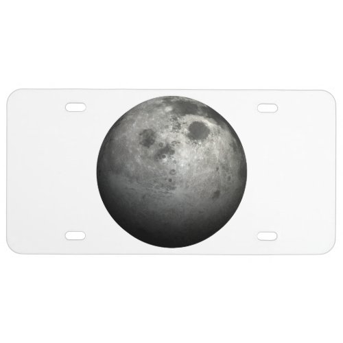 Moon License Plate