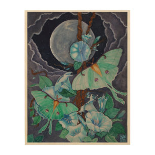 Moon Life Wood Wall Decor