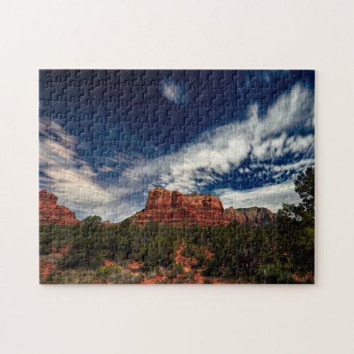 Moon Light over Sedona Arizona Jigsaw Puzzle