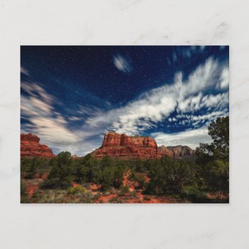 Moon Light Over Sedona  Arizona Postcard by intothewild at Zazzle