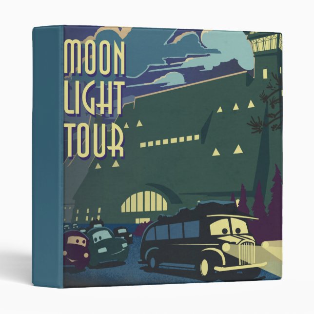 Moon Light Tour Illustration 3 Ring Binder (Front/Spine)