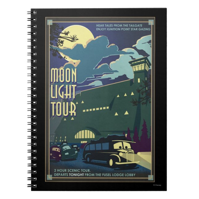 Moon Light Tour Illustration Notebook (Front)