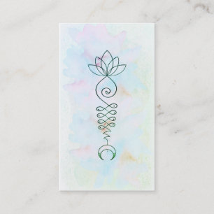 *~* Moon Lotus Energy Healer Yoga Reiki Business Card