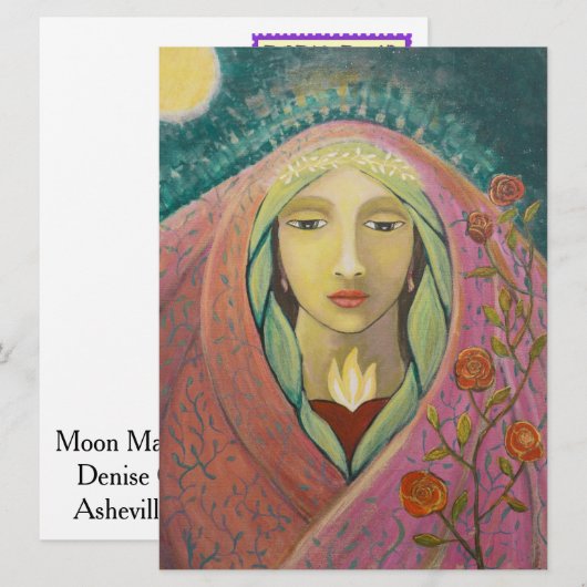 Moon Magdalene 6.5" x 8.75" card (Front/Back)