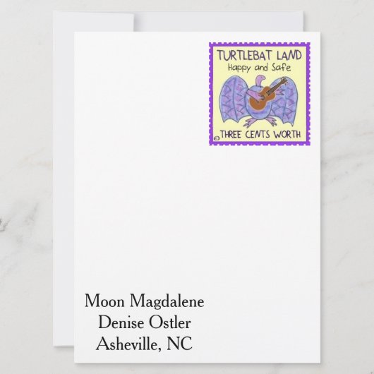 Moon Magdalene 6.5" x 8.75" card (Back)