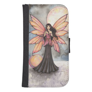 Moon Magic  Autumn Fairy Fantasy Art Phone Wallet