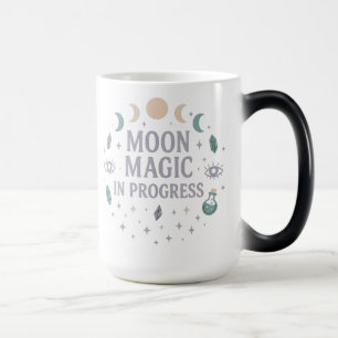 Moon Magic In Progress Celestial Witch Boho Decor Color Morph Mug