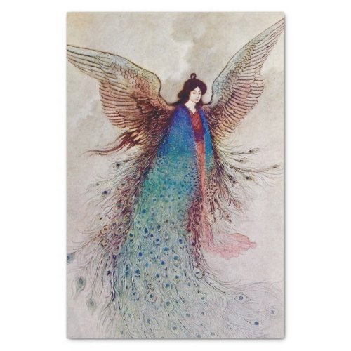 Moon Maiden Fairy Art by Warwick Goble Tissue Paper