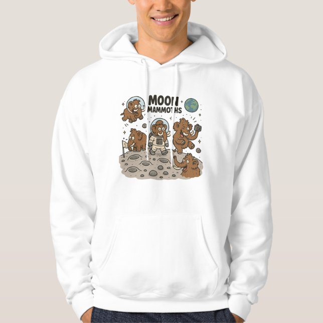 MOON MAMMOTHS funny Hoodie (Front)
