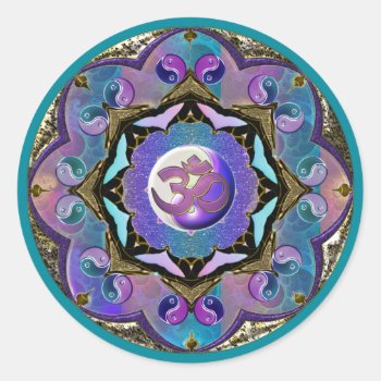 Moon Mandala Sticker by BecometheChange at Zazzle