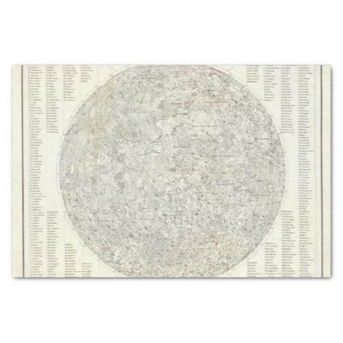 Moon Map Tissue Paper