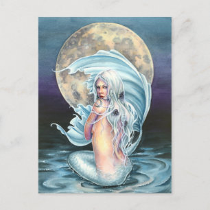 Moon Mermaid Postcard