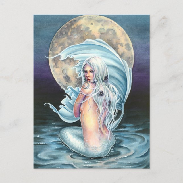 Moon Mermaid Postcard (Front)