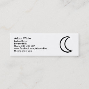 Moon Mini Business Card