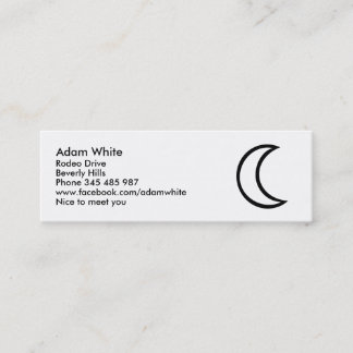 Moon Mini Business Card