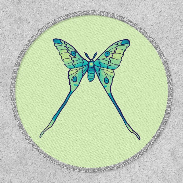 Moon Moth Magic - Butterfly Lover Art Patch (Front)