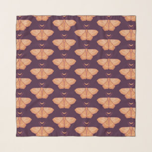 Moon Moth Witchy Night Art – Magical Illustration Scarf