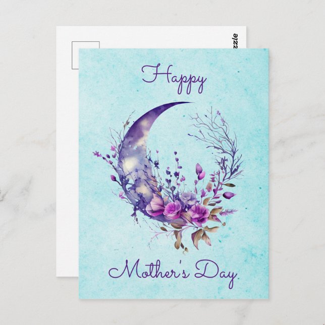 Moon Mother's Day Postcard (Front/Back)