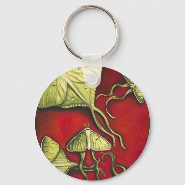 Moon Moths Keychain (Front)