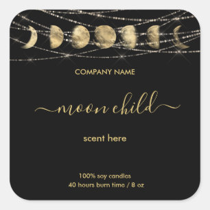 Moon Mystic Intension Celestial jar label