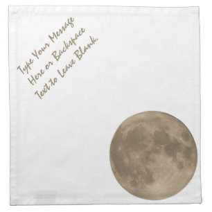 Moon Napkins Customize Full Moon Paper Napkins