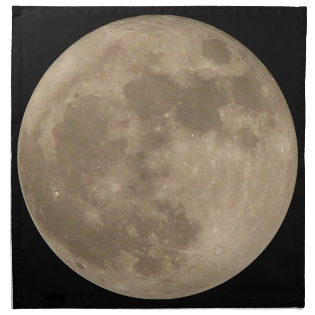 Moon Napkins Customize Full Moon Paper Napkins (Front)