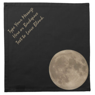 Moon Napkins Customize Full Moon Paper Napkins