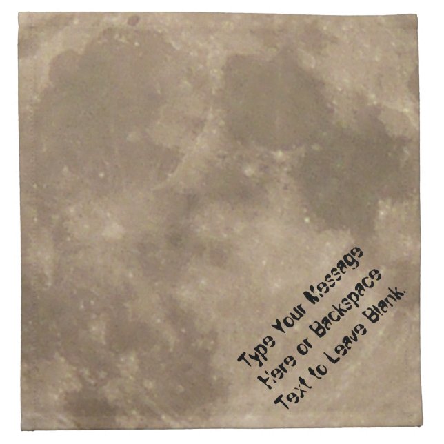 Moon Napkins Customize Full Moon Paper Napkins (Front)