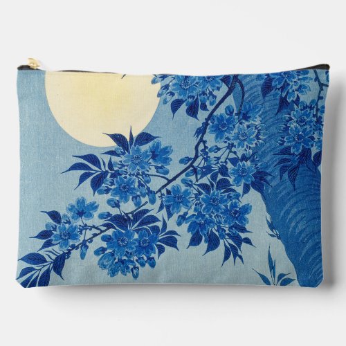 Moon Night Evening Tree Blue Moonlit Accessory Pouch