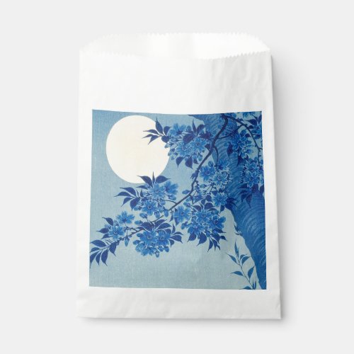 Moon Night Evening Tree Blue Moonlit Favor Bag