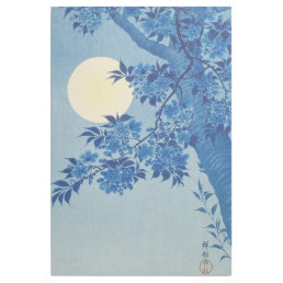 Moon Night Evening Tree Blue Moonlit Gallery Wrap