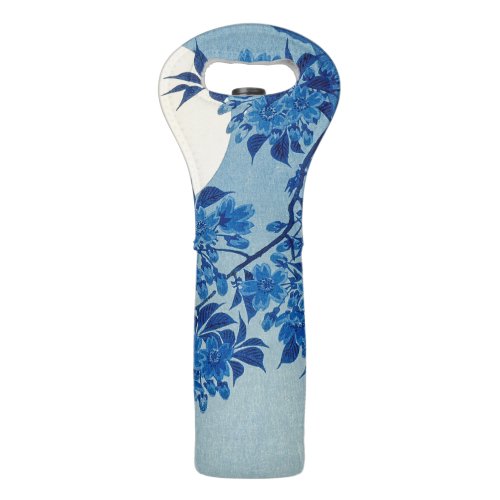 Moon Night Evening Tree Blue Moonlit Wine Bag