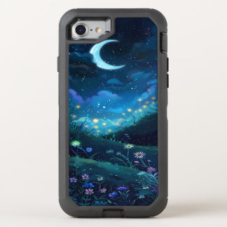 moon night OtterBox defender iPhone SE/8/7 case