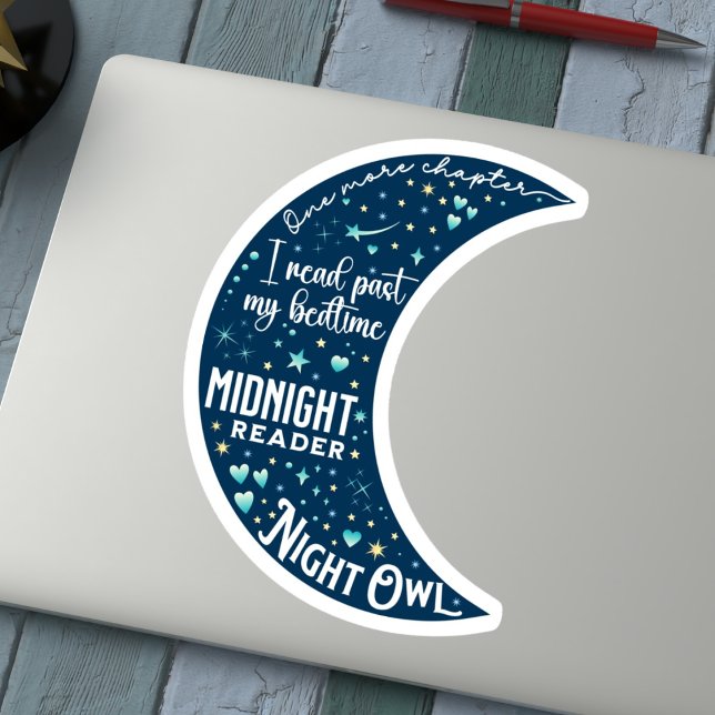 Moon Night Reader  Sticker (Creator Uploaded)