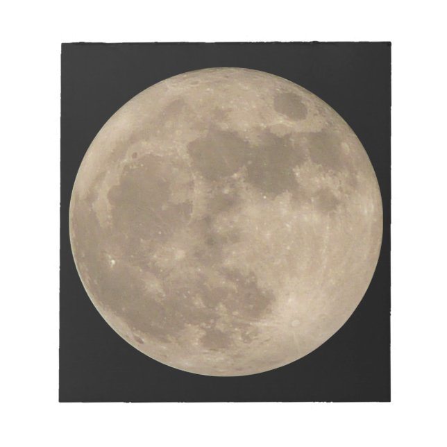 Moon Notepad Full Moon Notepads Fun Moon Gifts (Front)
