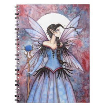Moon Of Winter Fantasy Fairy Art Notebook by robmolily at Zazzle