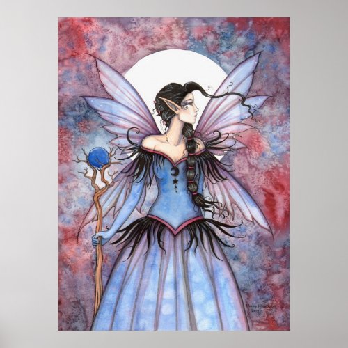 Moon of Winter Mystical Fairy Fantasy Art Poster