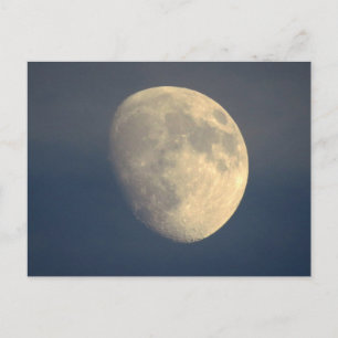 Moon on a cloudy night postcard